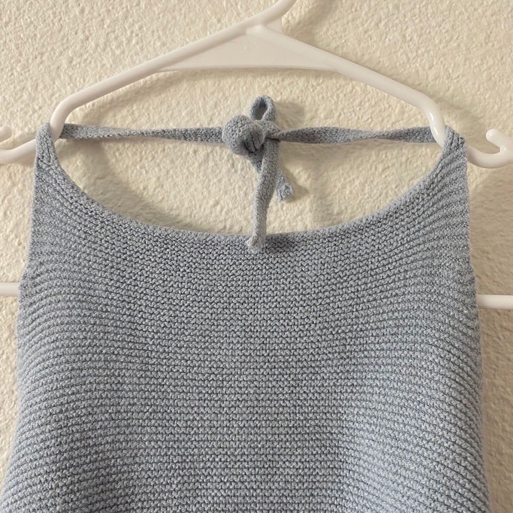 Brandy Melville Knit Blue Halter Top - Picture 5 of 8